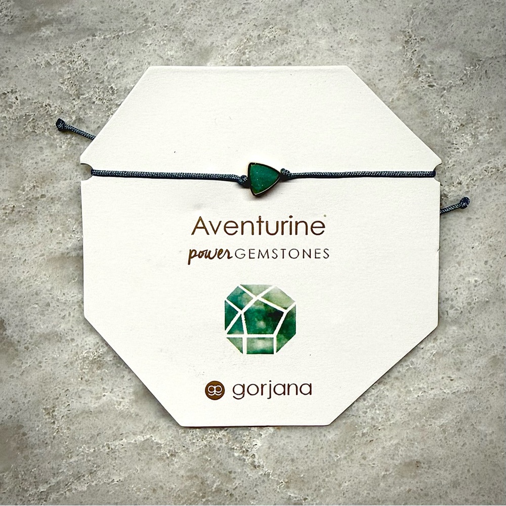 NEW Gorjana Aventurine Power Gemstone Bracelet for Luck - Adjustable